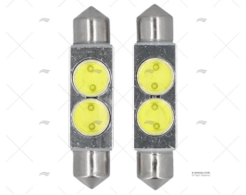 LAMPARA FESTOON  12V      11x42 BLANCA