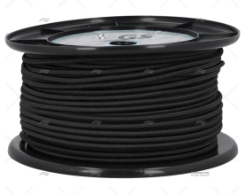 BLACK SHOCK CORD 6mm 100m