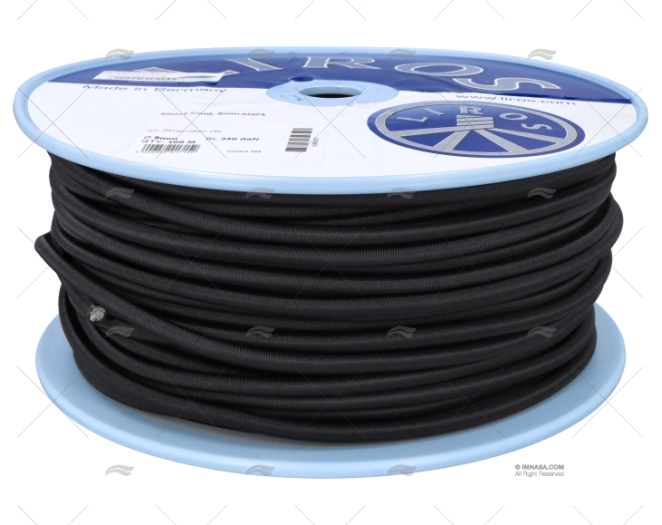 CABO SHOCK CORD 08mm NEGRO    100m