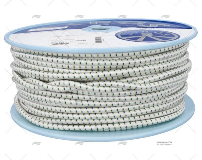 CORDAGE SHOCK CORD 08mm BLANC 100m