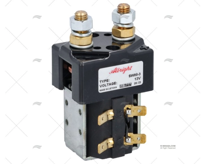 CONTACTOR  SINGLE-POLE ON/OFF TYPE   12V ALBRIGHT