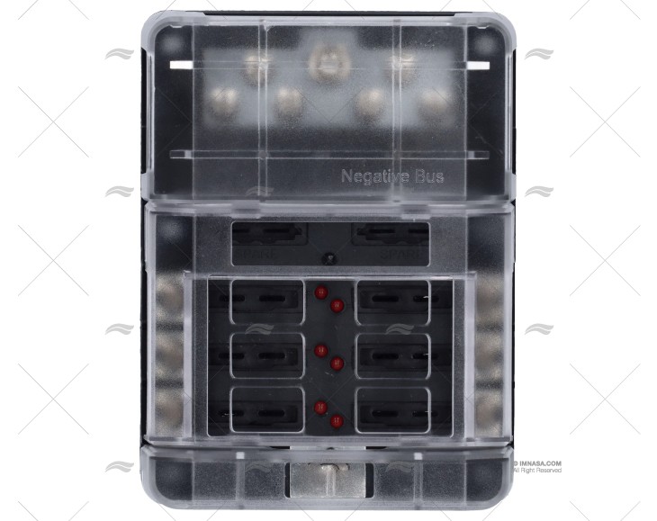 CAJA PORTA FUSIBLES 6P + BUSBAR