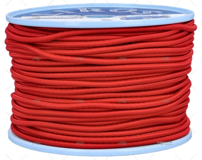 CABO SHOCK CORD 06mm VERMELHO 100m