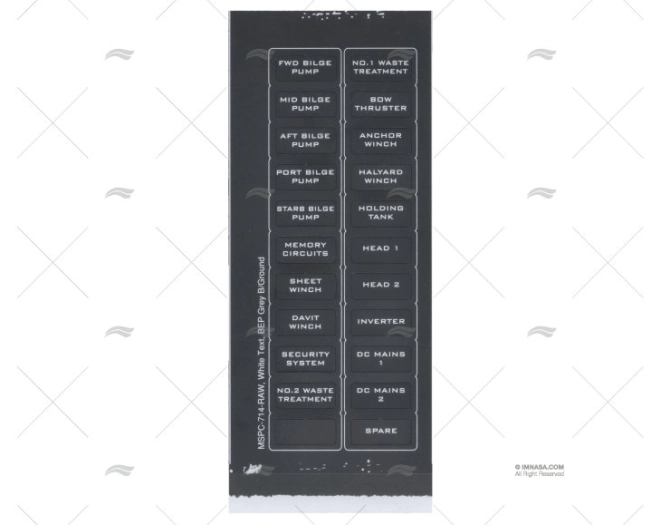 PANEL PEGATINAS PARA RELES BEP