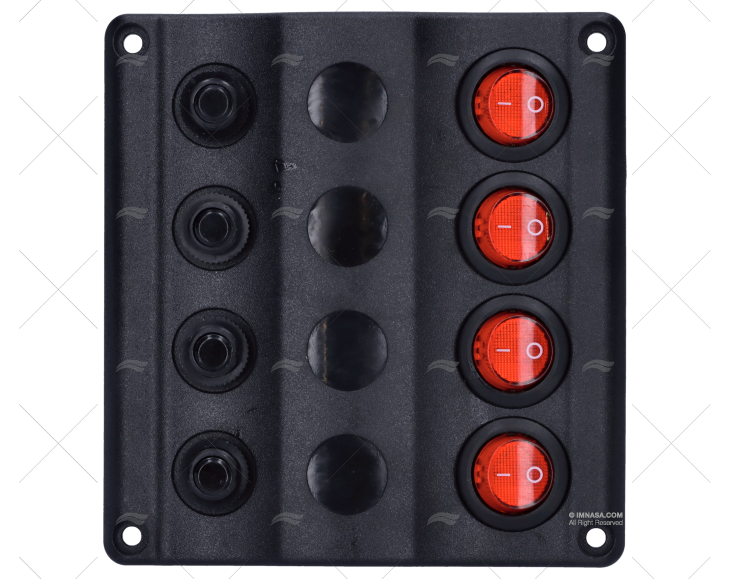 PANEL INTERRUPTOR 12V LED INDICADOR