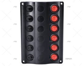 PAINEL INTERRUPTOR 12V LED 6