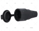 INDUSTRIAL FEMALE CONNECTOR  RUBBER BLAC
