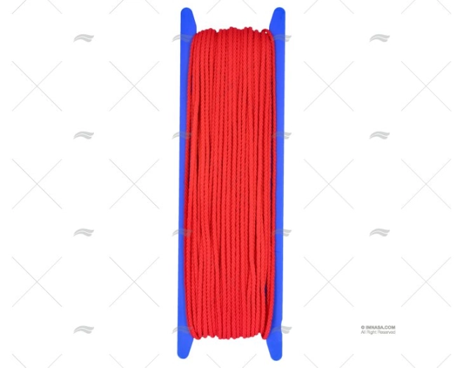 CORDAGE MULTIUSAGE 03MM ROUGE 50MTS LIROS