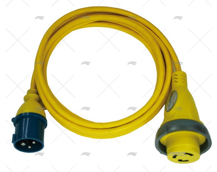 CABLE 25m AMARILLO 16A MACHO/HEMBRA