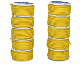 POLYESTER REEL BOX 3mm 10x15m YELLOW LIROS