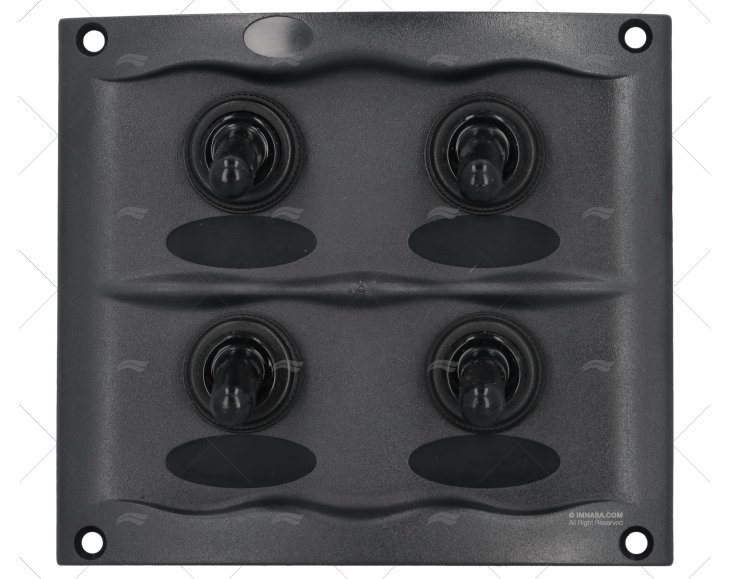 PANEL 4 POS 12V 20A NEGRO 107mm BEP