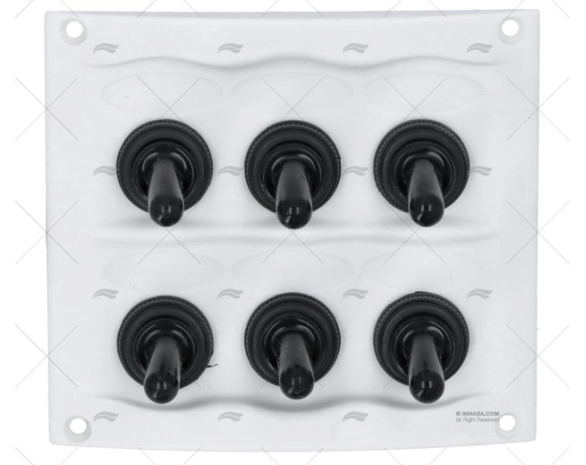 PANEL 6 POS 12V 20A BLANCO 95x107m BEP