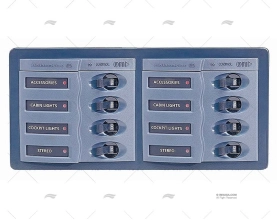 SWITCH PANEL W/C.B. ON/OFF 12V BEP