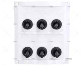 PANEL ELECTRICO 6 BOTONES 4-1/4" BLANCO