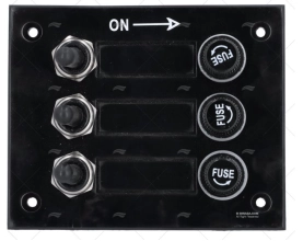 SWITCH PANEL 3P 12/24V 114x92x35mm