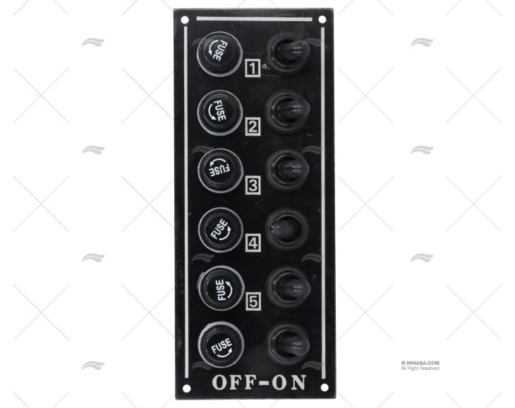 PANEL INTERRUPTOR 6 FUSIBLES