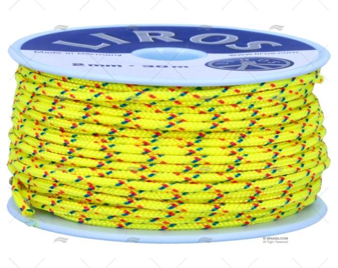 BOBINNE MAGIC SPEED JAUNE 2mm 30m LIROS