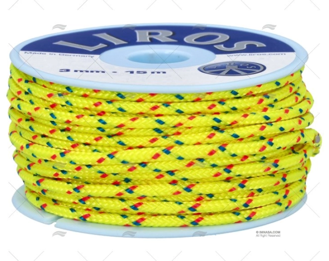 BOBINNE MAGIC SPEED JAUNE 3mm 15m LIROS