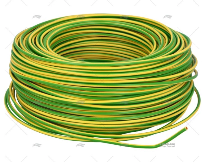 CABLE H05V/H07V 2.5 YELLOW-GREEN 100m