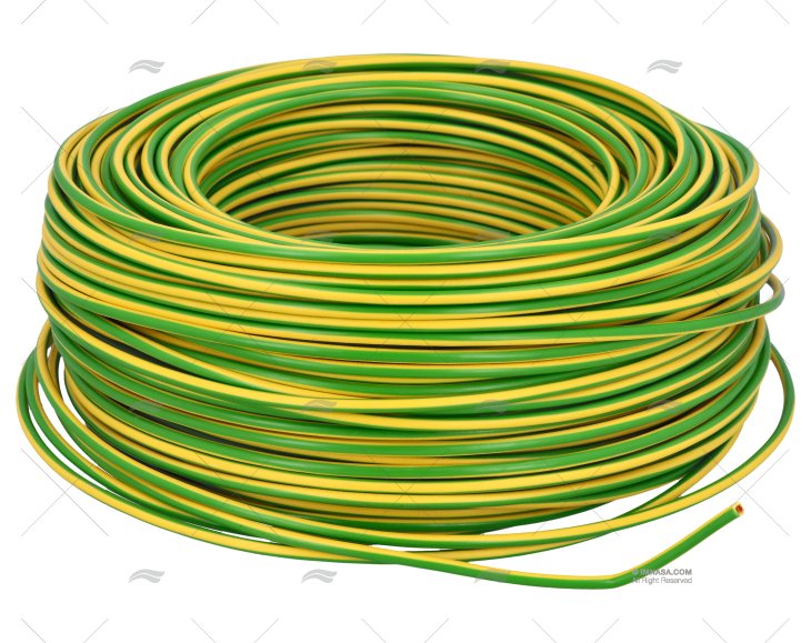 CABLE H05V/H07V 2.5 YELLOW-GREEN 100m