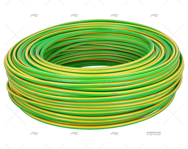 CABLE H05V/H07V 25 YELLOW-GREEN  100m