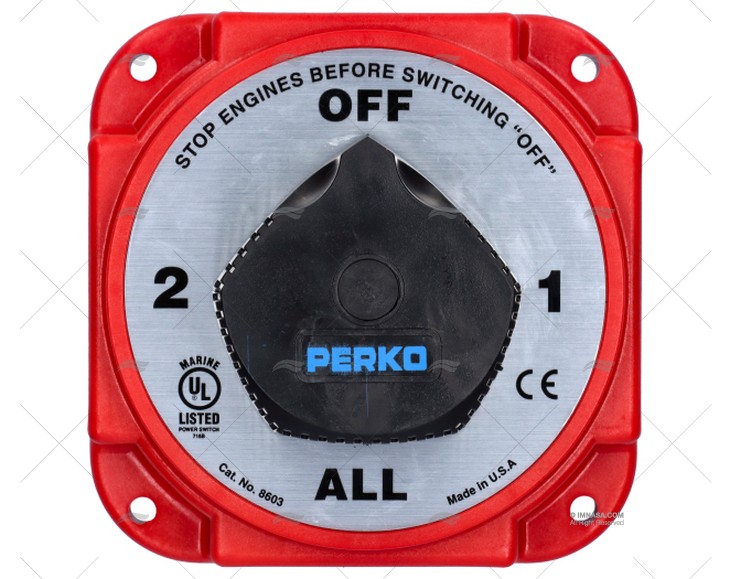 BATTERY SWITCH 380A 1-2 BATTERIES PERKO