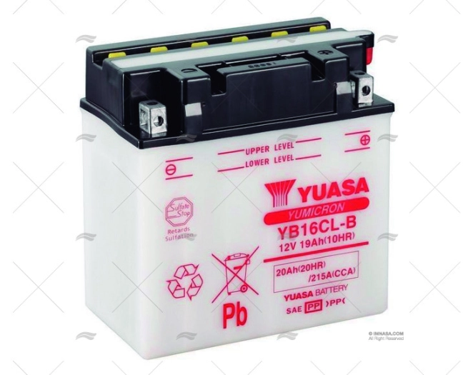 BATERIA  16A ARRANQUE EXIDE JETYB16CL-B YUASA