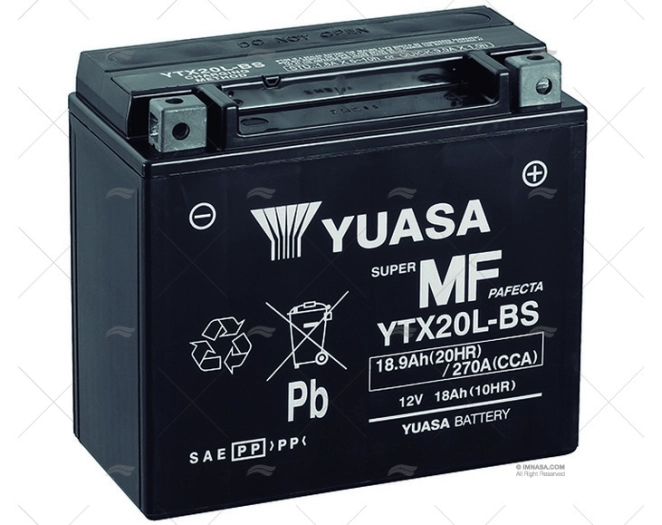 BATTERY  AGM YTX20L-BS YUASA