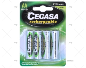 BATERIA PILA AA     1,5v/4Ud. RECARGABLE