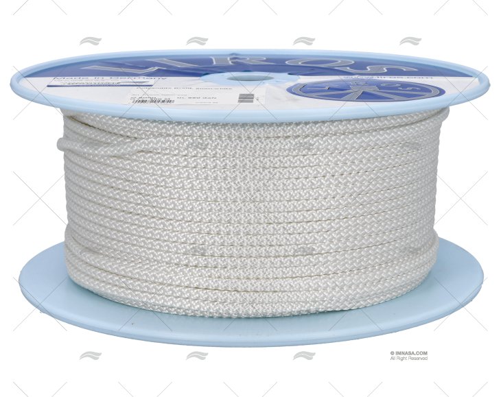 CORDAGE POLYAMIDE 06mm BLANC 200m LIROS