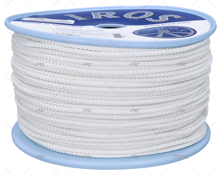 ROPE  BRAIDED POLYESTER 5mm WHITE 250MT LIROS