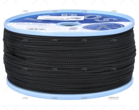 CORDAGE TRESSE POLIESTR 2MM NOIR 500MT LIROS