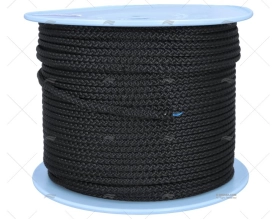 TWISTED POLIESTER ROPE 08mm BLACK 200m LIROS