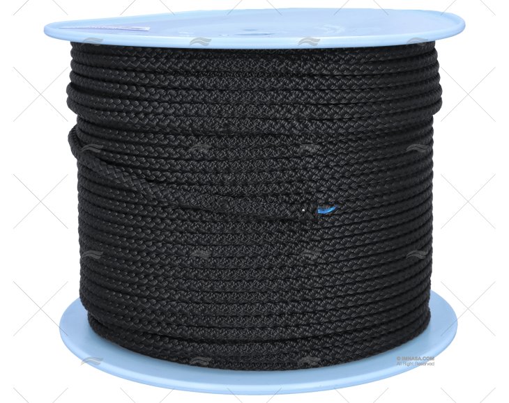 TWISTED POLIESTER ROPE 08mm BLACK 200m