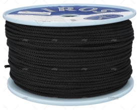 CORDAGE TRESSE POLYESTER 5MM NOIR 250MTS LIROS