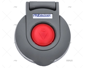 SWITCH FOR WINDLASS  GREY DOWN  RED RUBB MZ ELECTRONICS