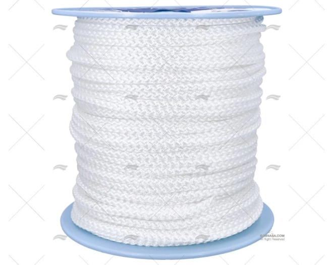 CORDAGE TRESSE POLIPROP. 10mm BLANC 200m LIROS