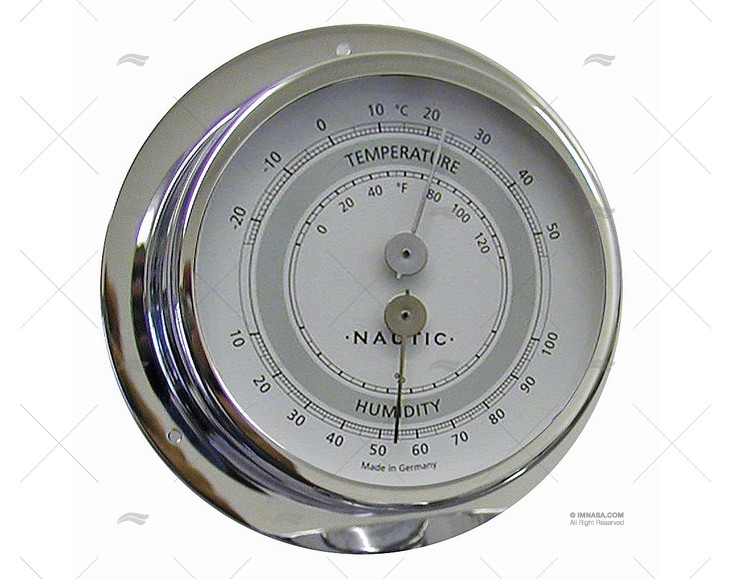 TERMO-HIGROMETRO INOX 83MM BARIGO