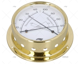 THERMO-HYGROMETER   BRASS 100mm IMNASA