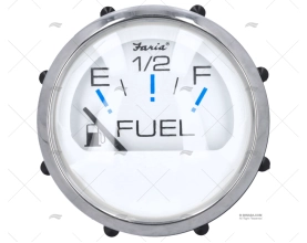 FUEL LEVEL INDICATOR FRCB 12V S/S WHITE FARIA