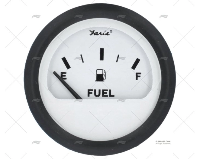 FUEL LEVEL GAUGE WHITE 2' FARIA