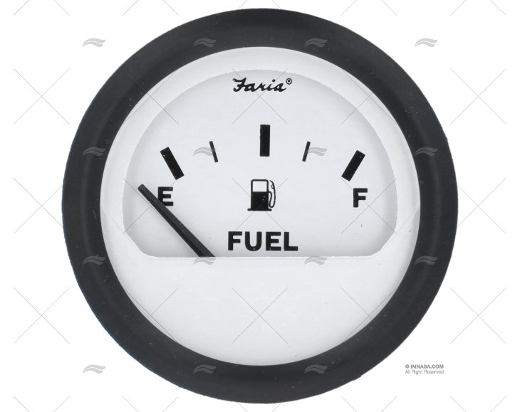 FUEL LEVEL GAUGE WHITE 2' FARIA