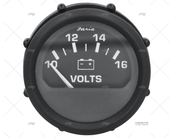 VOLTIMETRO FRN  10-16V NEGRO FARIA