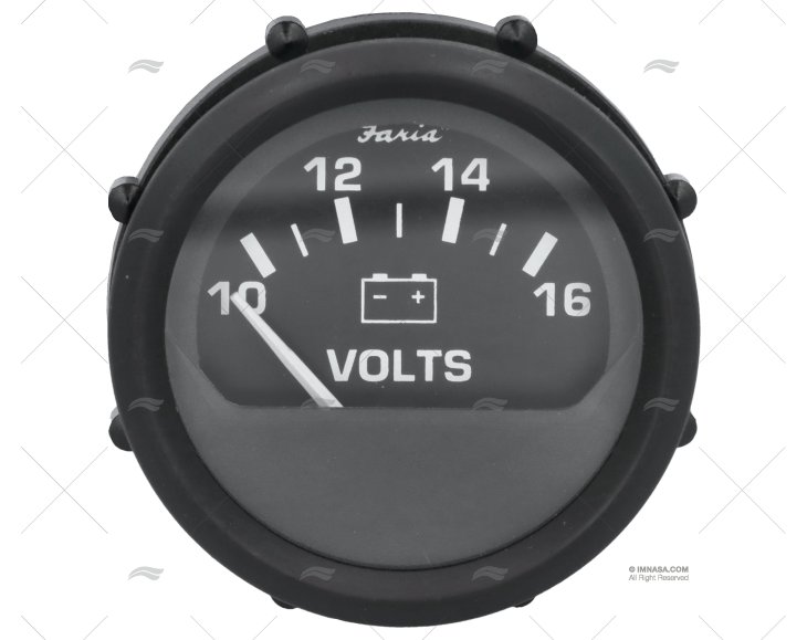 VOLTIMETRO FRN  10-16V NEGRO FARIA