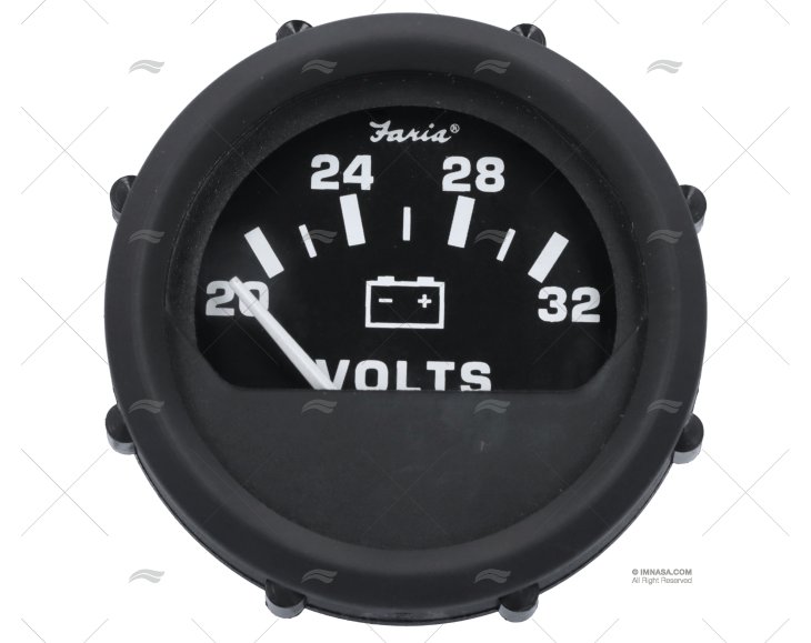 VOLTMETRE 20-32V NOIR FARIA