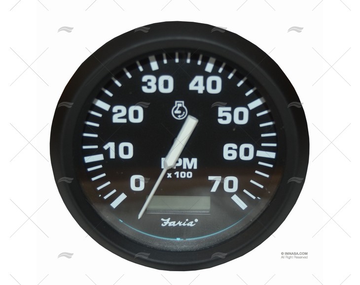 TACHOMETER 7000 UNIVERSAL W/HOURCOUNTER FARIA