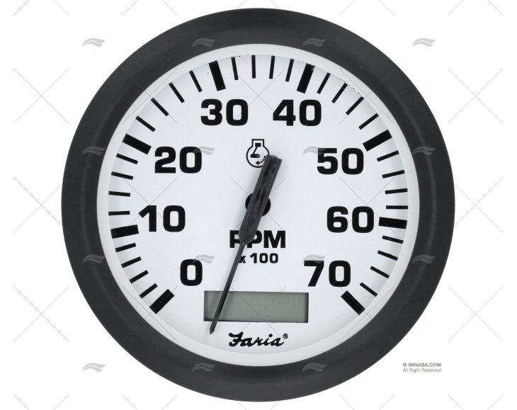 TACHOMETER 7000 UNIVERSAL W/HOURCOUNTER FARIA