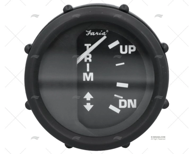 INDICADOR TRIM PRETO MERCURY 12V 53mm FARIA