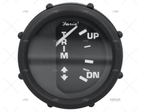 INDICADOR TRIM PRETO MERCURY 12V 53mm FARIA