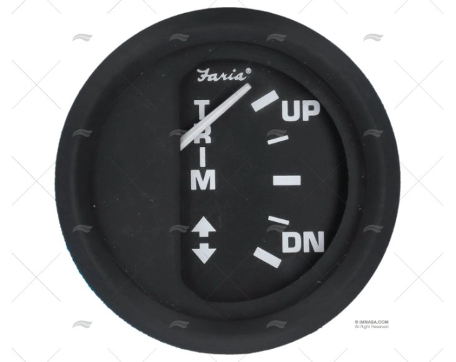 TRIM GAUGE OMC OUTBOARD BLACK 2' FARIA